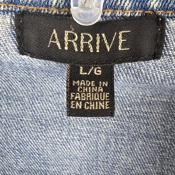 Floral Embroidered Denim Jacket with Butterfly Design - Picture 3 of 10